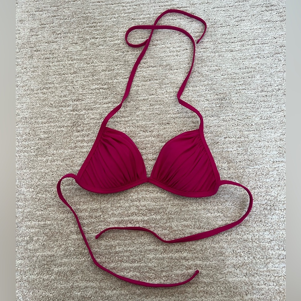 Brand new pink Triangle Bikini Top size S